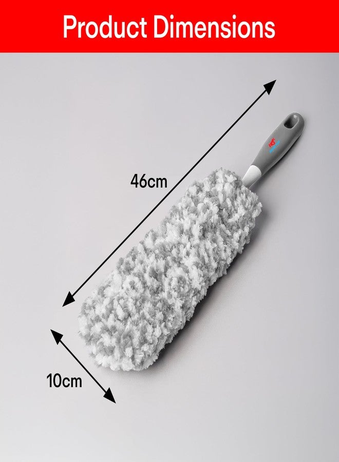 PRIME PICK منفضة غبار فائقة النعومة من الألياف الدقيقة من برايم بيك للمنزل والسيارة | قطعة قماش رمادية قابلة لإعادة الاستخدام من الألياف الدقيقة لتنظيف الأثاث والرفوف ولوحة القيادة والأجهزة الإلكترونية والزجاج وداخلية السيارة - Image 4